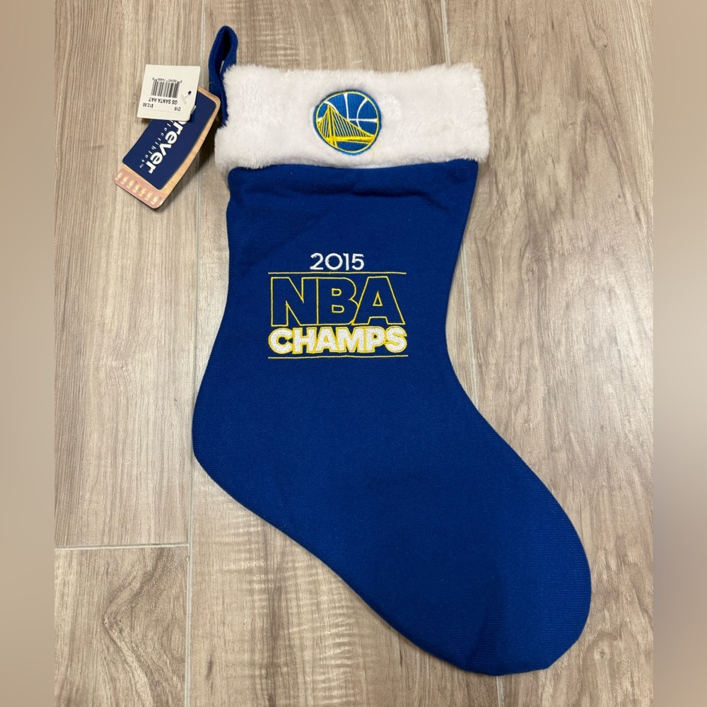 Forever Collectibles Blue and White NBA Golden State Warriors Champs Stocking